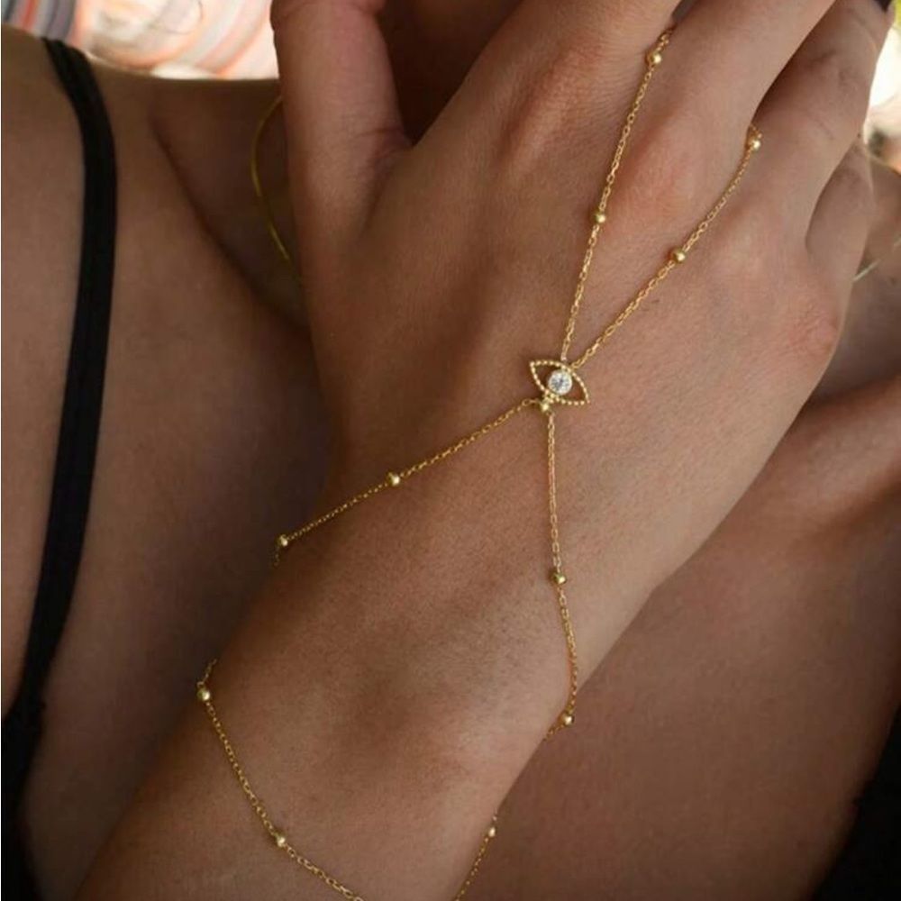 Evil eye Hand Chain Bracelet M1732